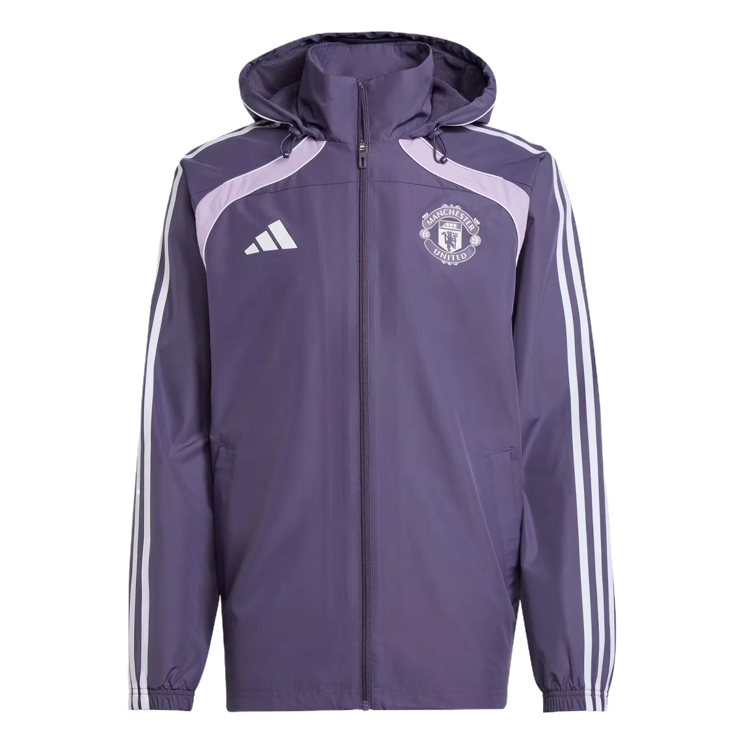 Тренчкот футбольный Adidas фиолетовый
