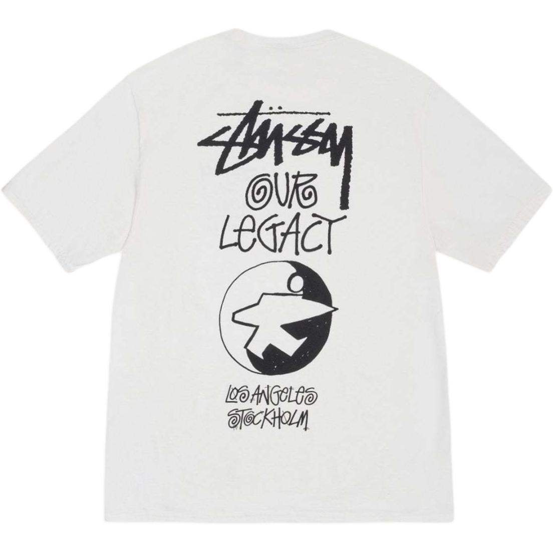 Футболка Our Legacy SS25 Work Shop Surfman pigment dyed unisex Stussy, черный — фото 3