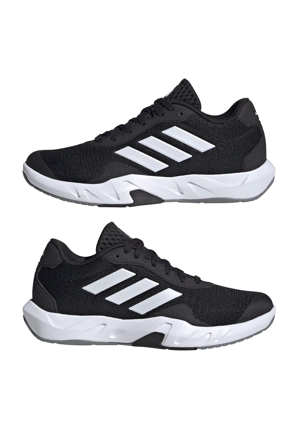 Кроссовки спортивные Amplimove Trainer, со шнуровкой, дышащие, женские adidas, цвет Cblack Ftwwht Gres — фото 4