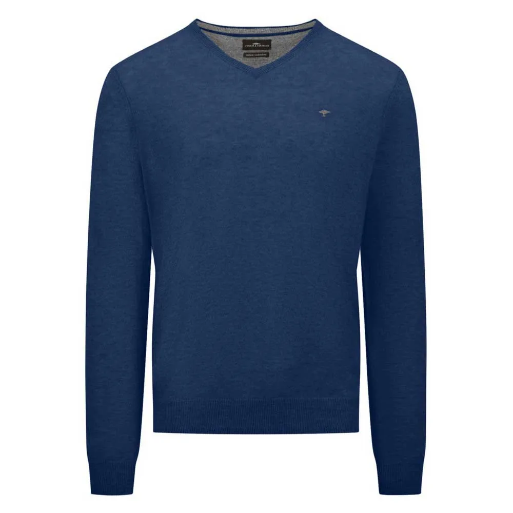 

Свитер Fynch Hatton 1414801 v neck, синий