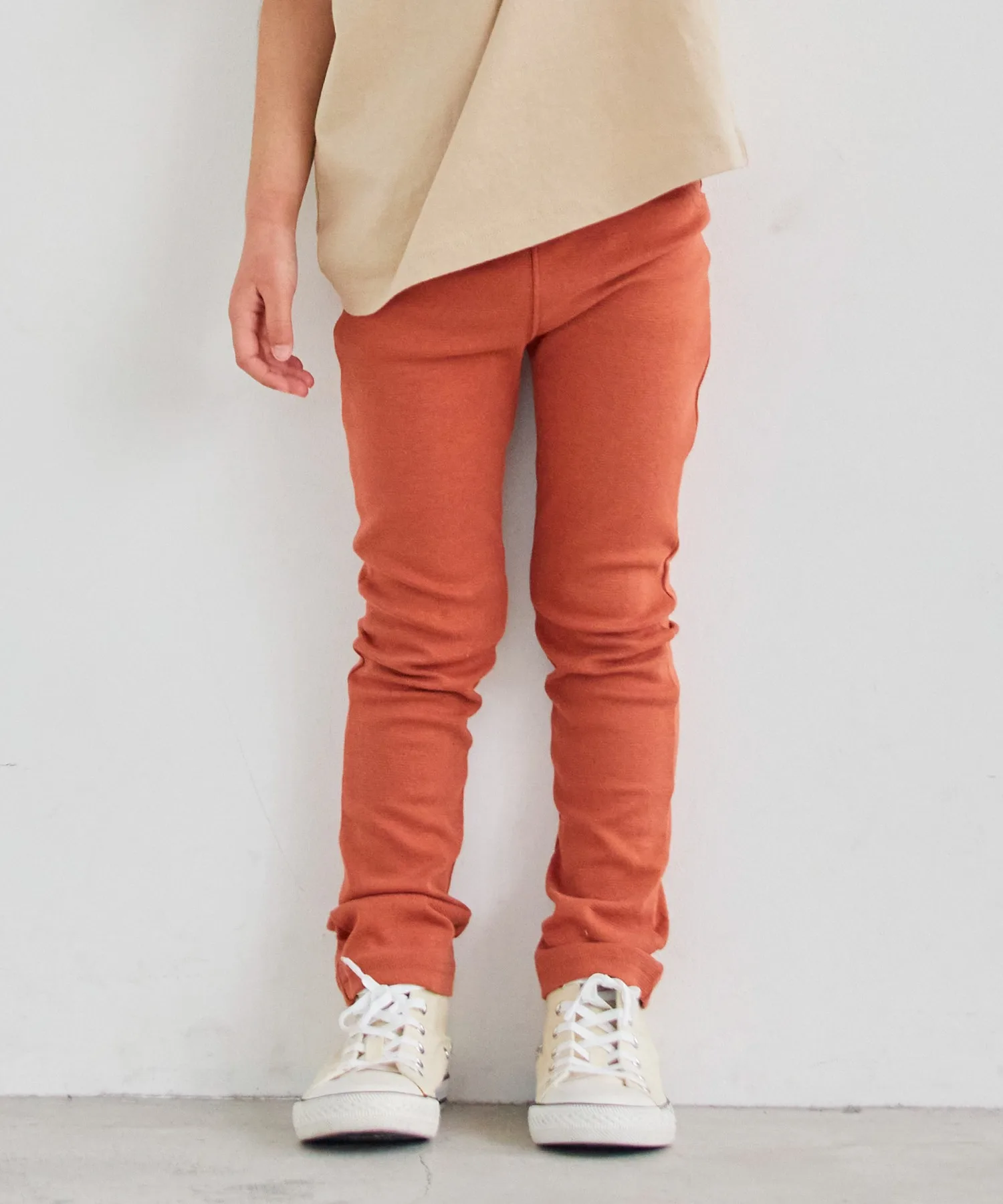 Детские стрейчевые брюки ever closet оранжевые
