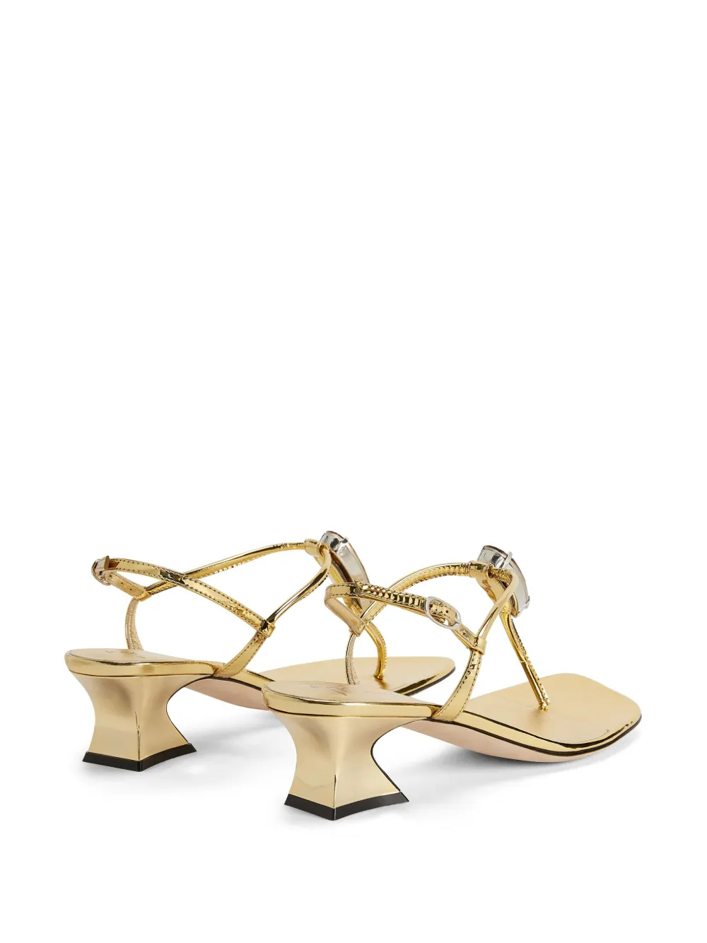 Босоножки Anthonia 45 с кристаллами Giuseppe Zanotti, золотой — фото 3
