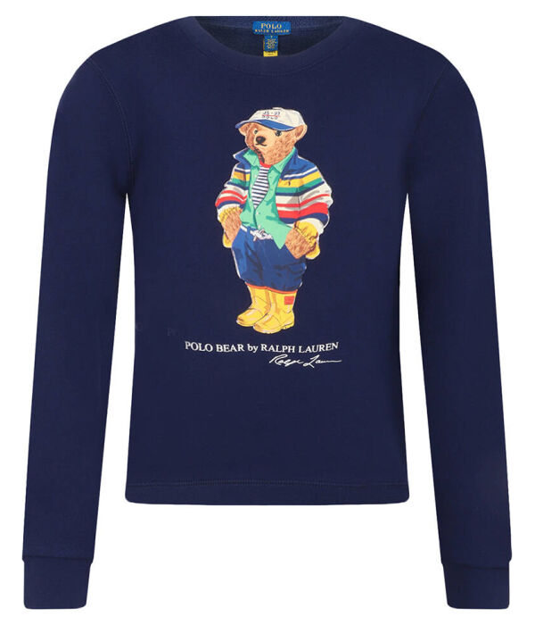 

Толстовка детская Polo Ralph Lauren с фирменным медведем, синий