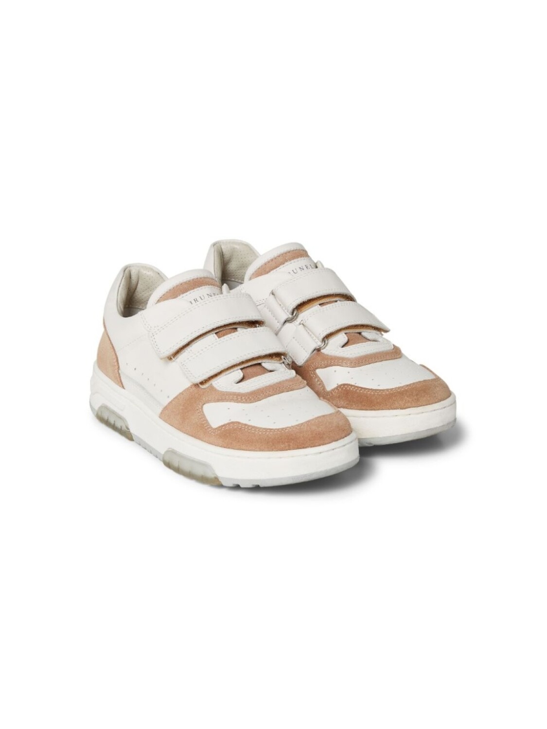 

Brunello Cucinelli Kids кроссовки на липучках, белый
