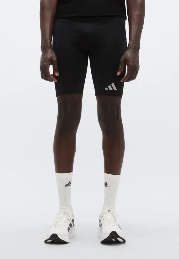 Короткие беговые леггинсы Adidas Performance, черный