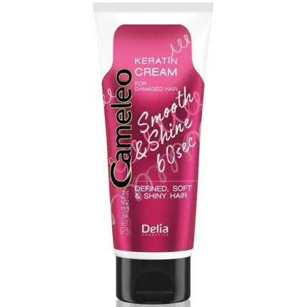 

DELIA Smooth & Shine 60сек Кератиновый увлажняющий крем для поврежденных волос 250мл Delia Cosmetics