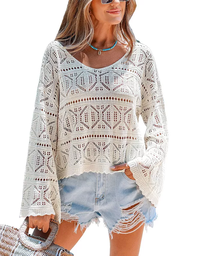 

Купальник Women's Feel at Home Cover Up Cupshe, коричневый/бежевый