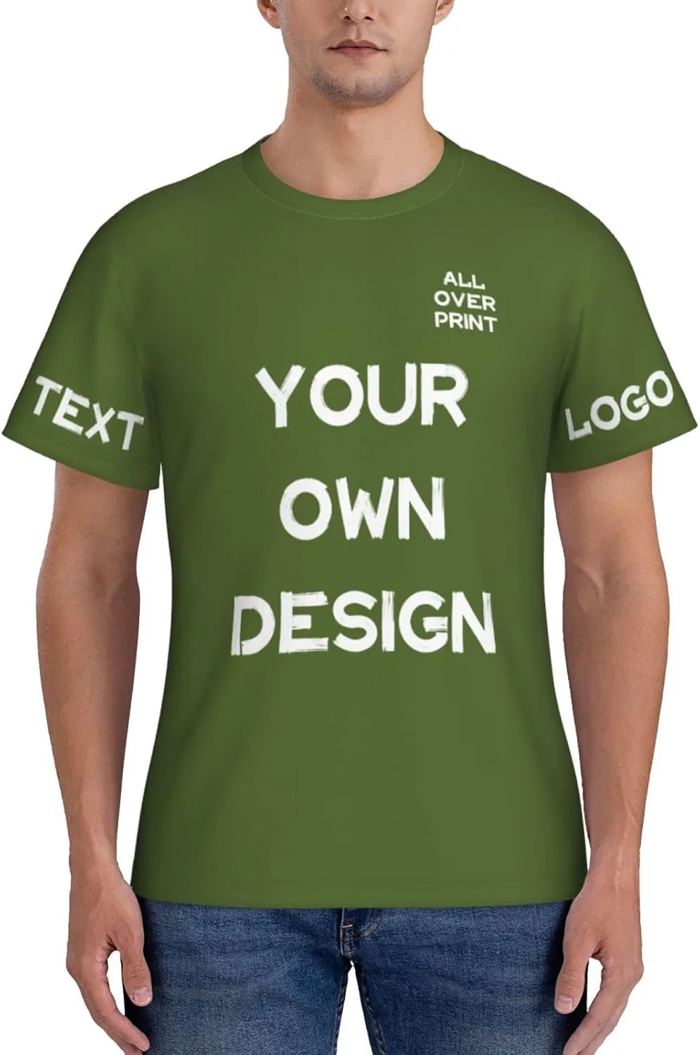 

Футболка с принтом Custom Shirt с логотипом и текстом