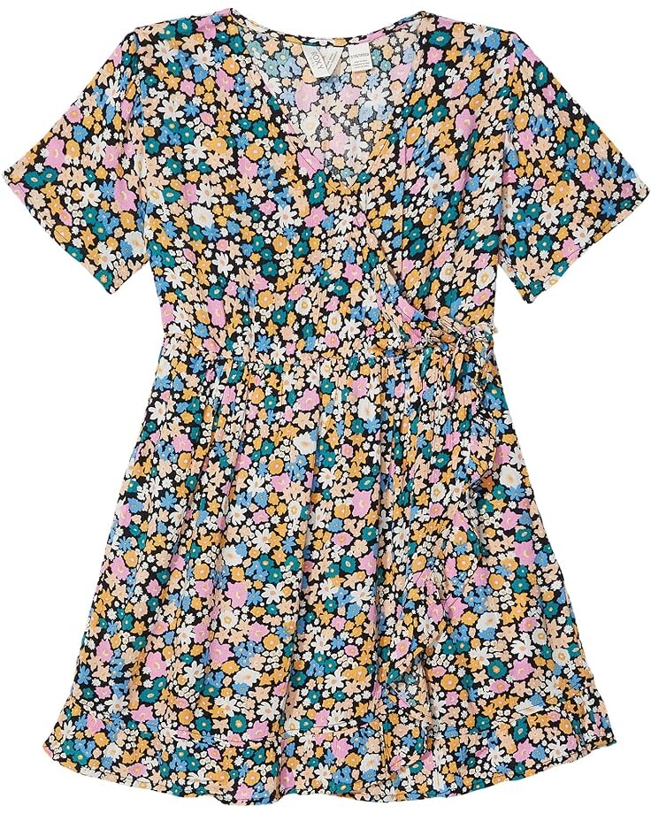 

Платье Roxy That Kind Of Girl Wrap Skater Dress, цвет Anthracite Flower Power