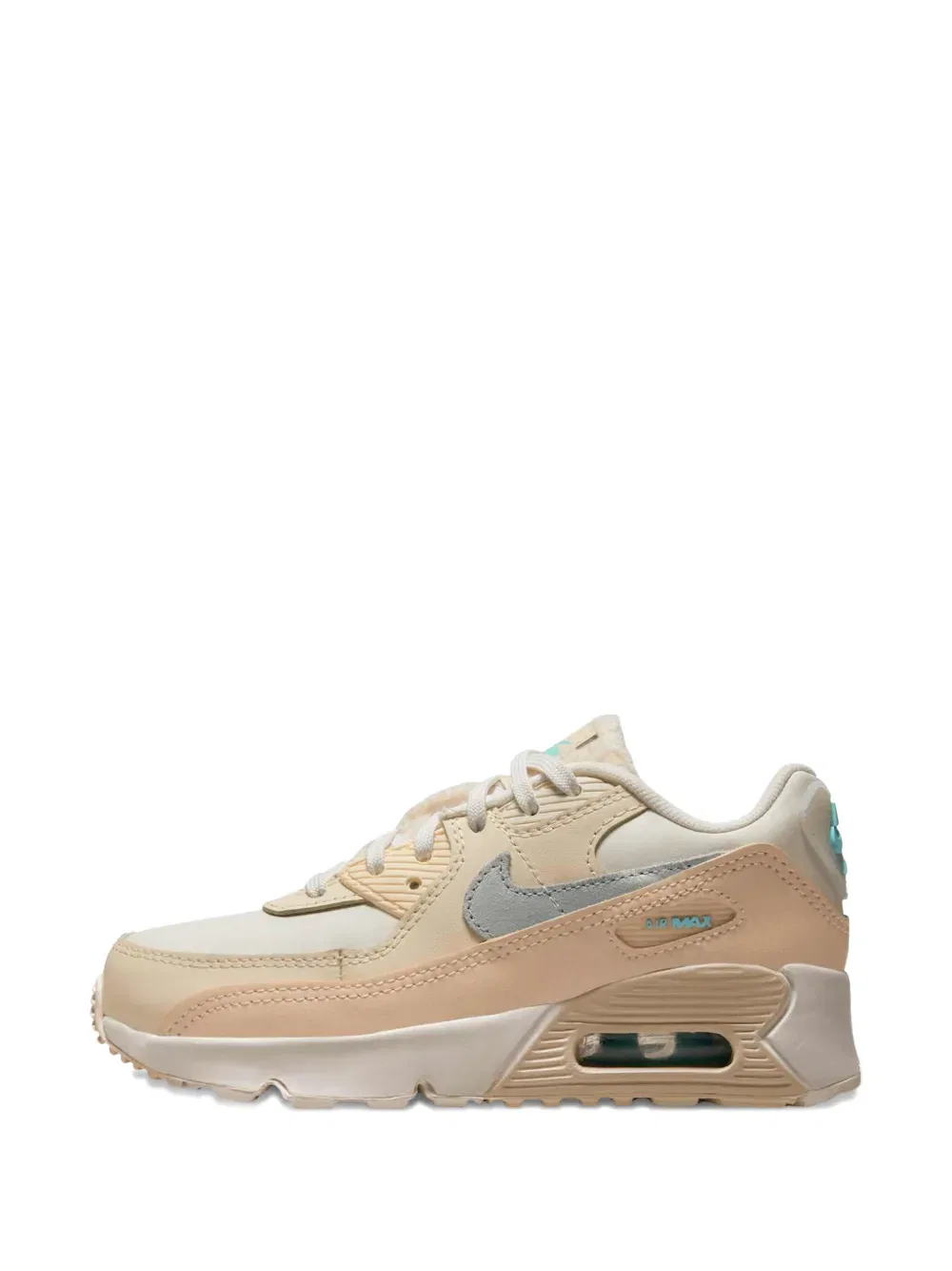 Кроссовки Air Max 90 на шнуровке Nike Kids, нейтральный