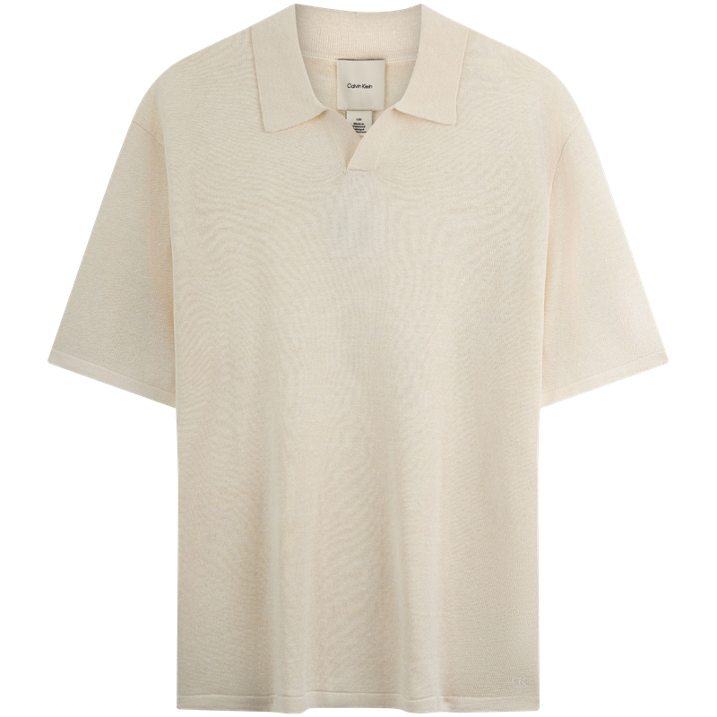 

Футболка с короткими рукавами Calvin Klein, слоновая кость