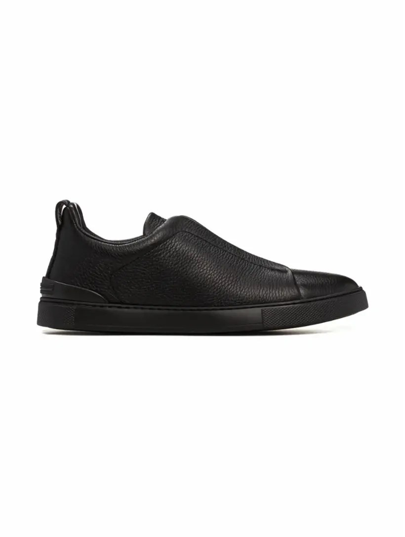 

Кожаные кеды Triple Stitch Zegna, черный
