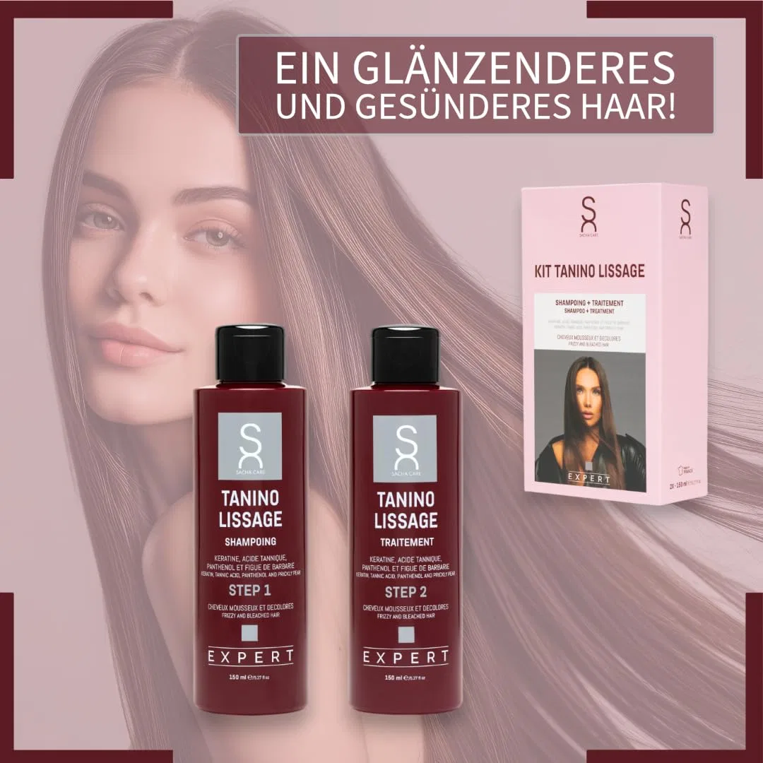 Набор для выпрямления волос Expert Kit Lissage с кератином Sacha Care — фото 2