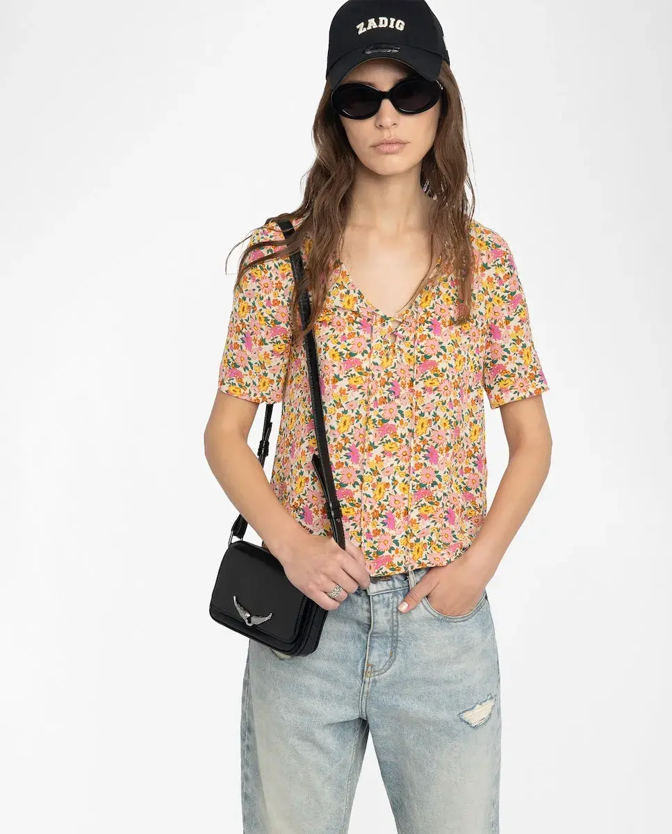 

Женский топ Terzo с коротким рукавом и принтом Zadig & Voltaire, многоцветный