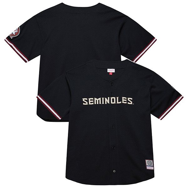 

Мужская черная футболка Florida State Seminoles On The Clock Mitchell & Ness