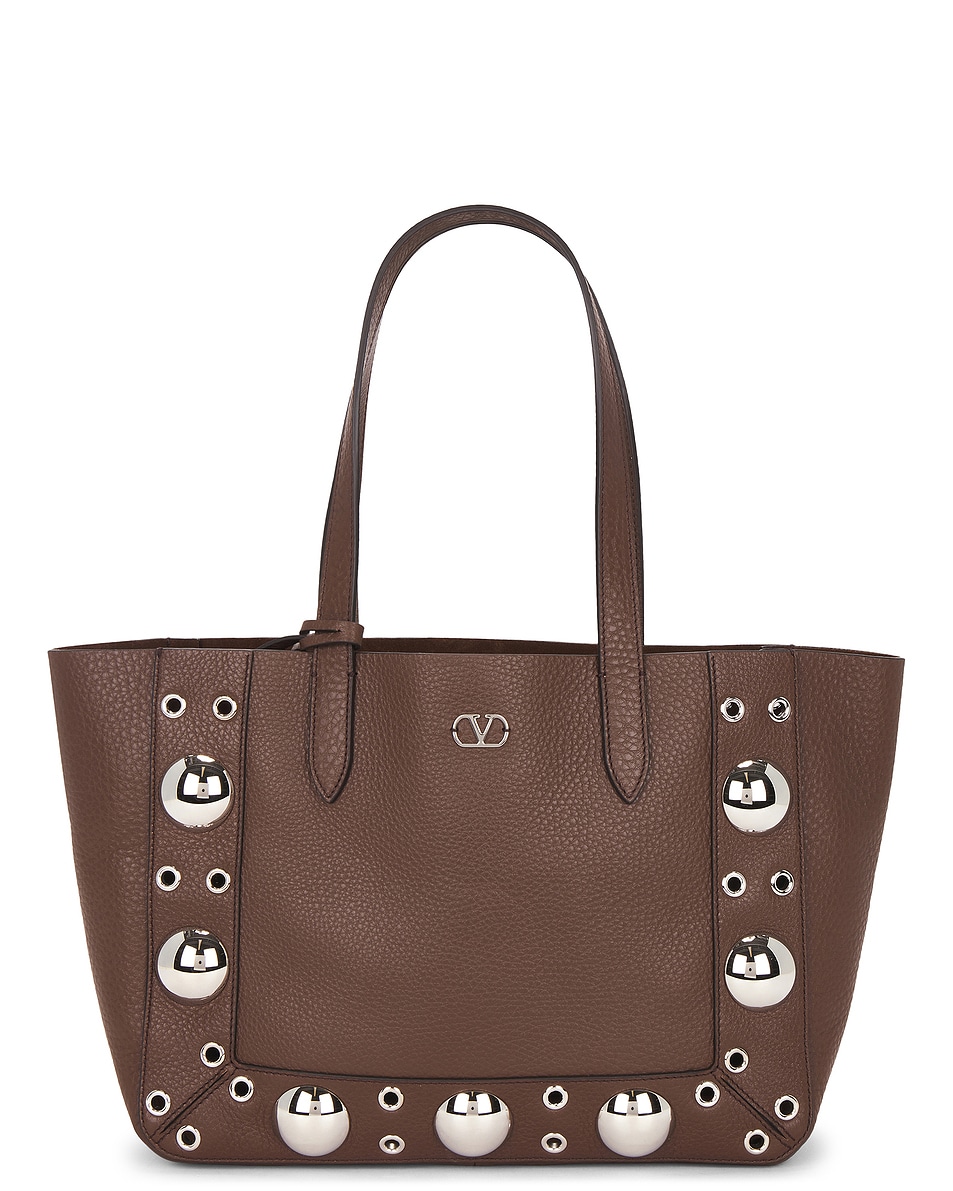 

Средняя сумка-тоут Nellcote Valentino Garavani, Teak Brown