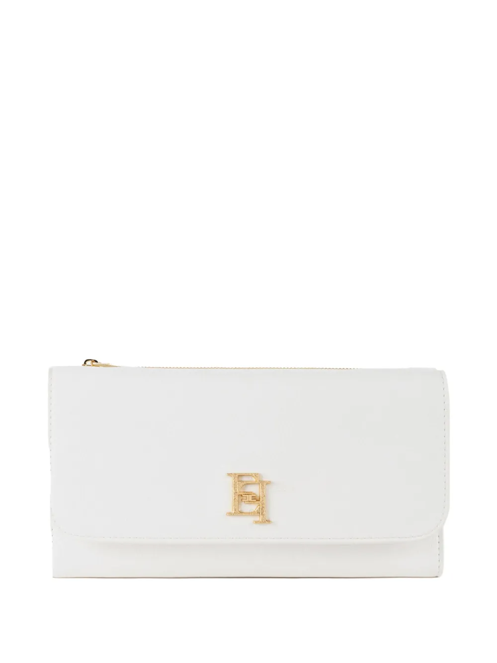

Кошелек на молнии с логотипом Elisabetta Franchi, белый