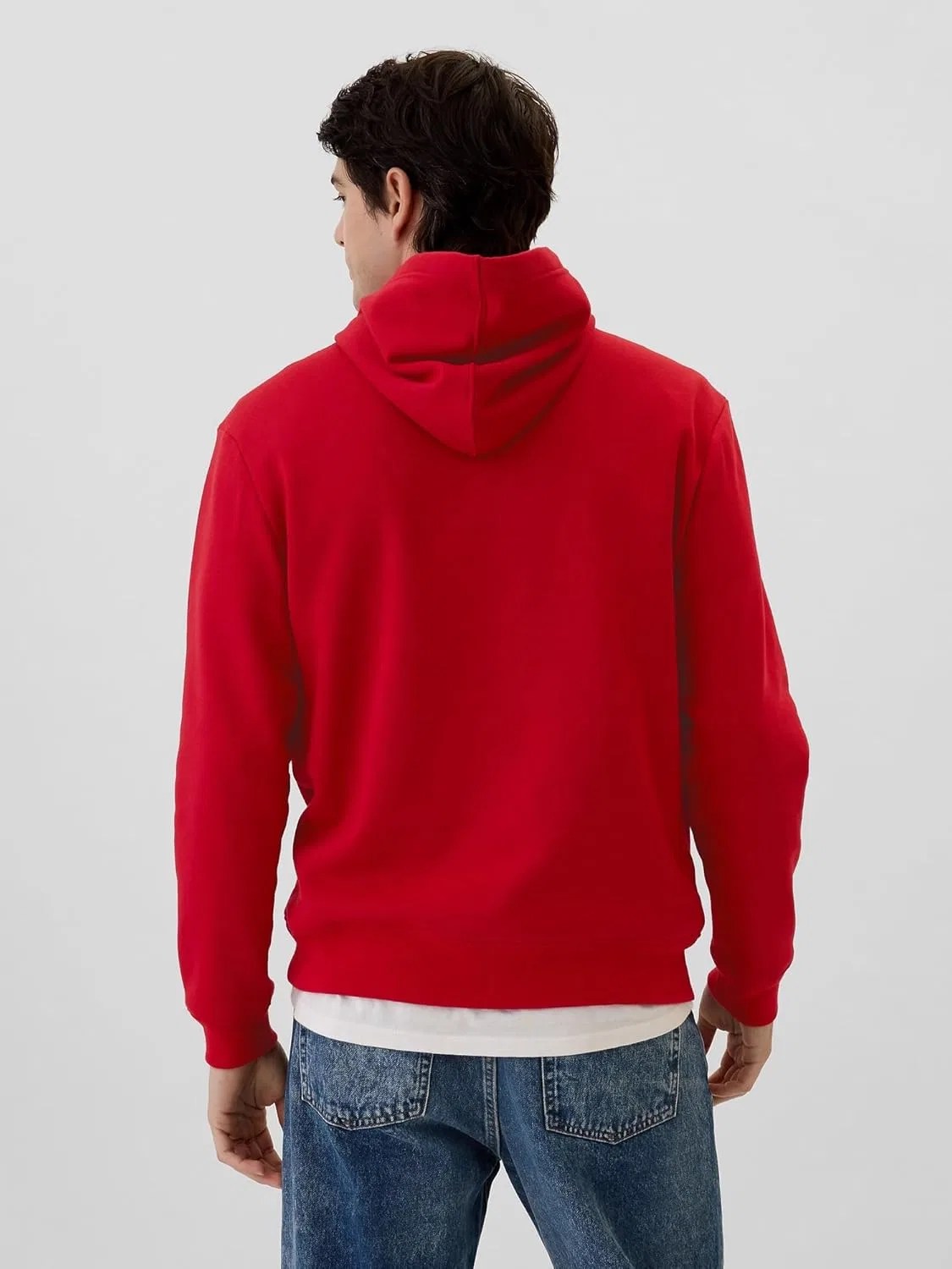 Худи Active Heritage Logo Pullover GAP, цвет Red Apple — фото 3