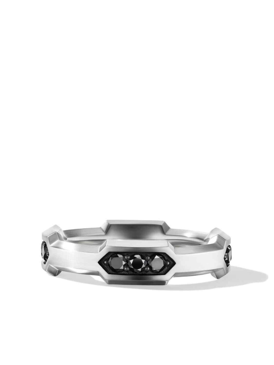 

Кольцо Hex с бриллиантами David Yurman, серебряный