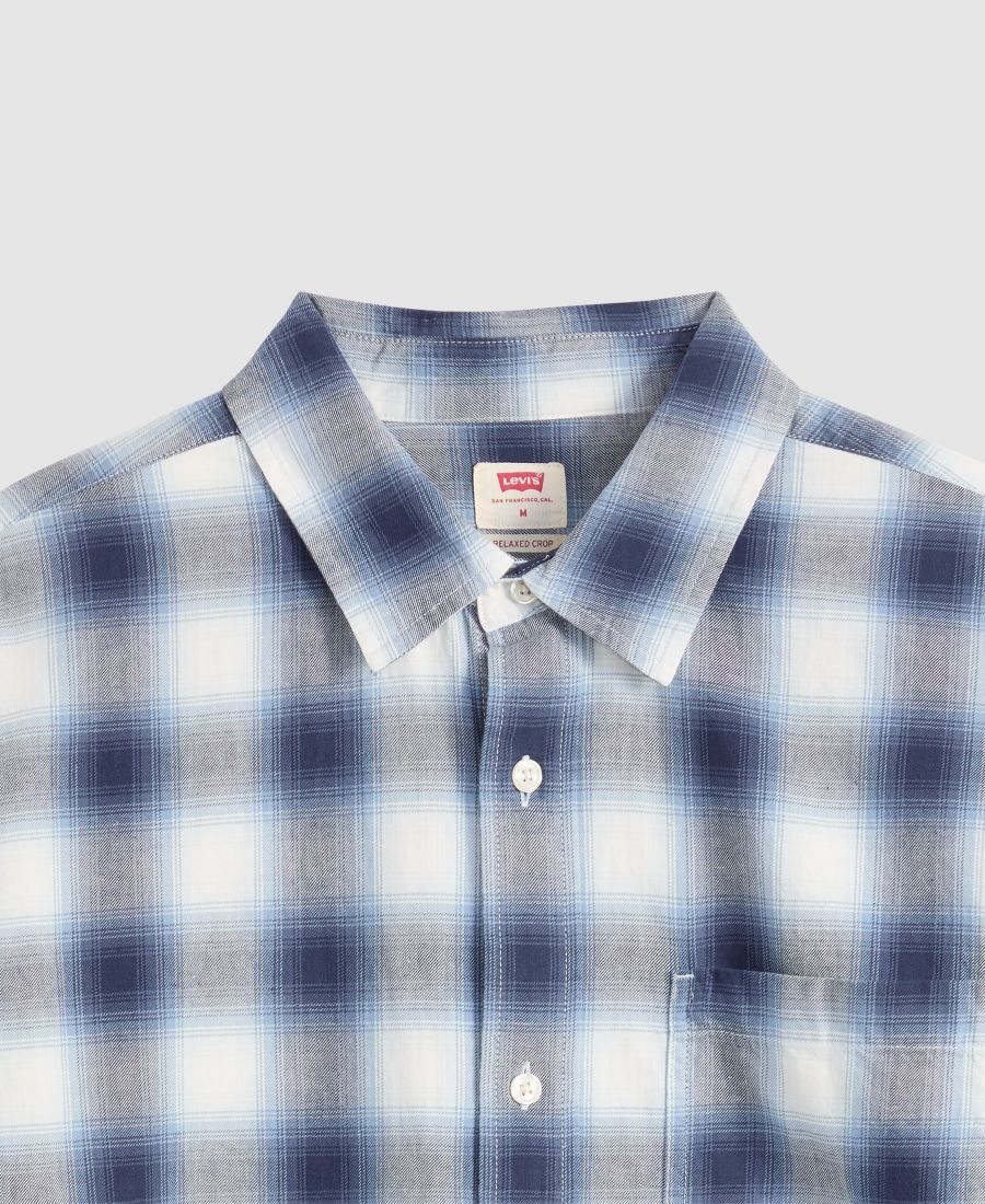 Мужская рубашка-куртка Duboce свободного кроя стандартного размера Levi's, Blue/White — фото 3