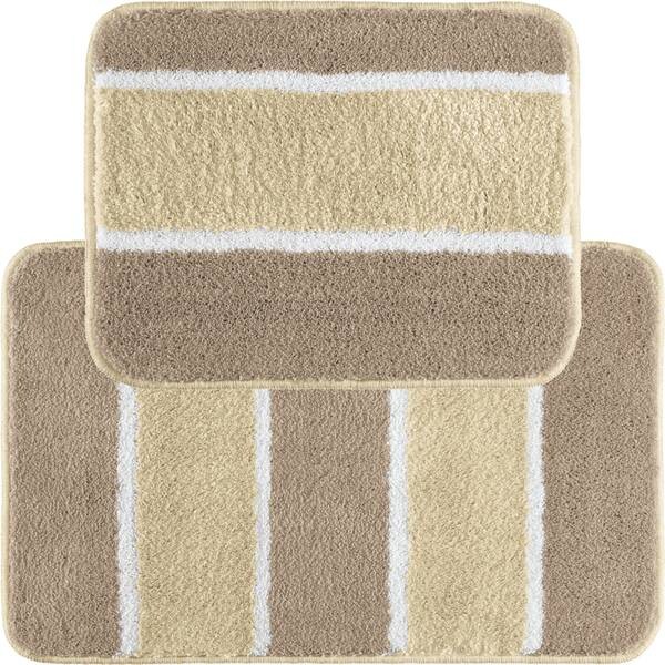 

Коврик для ванной REDBEST + WC-Vorlage Set 2 шт. 208263, 50x18x50 см цвет natur/beige