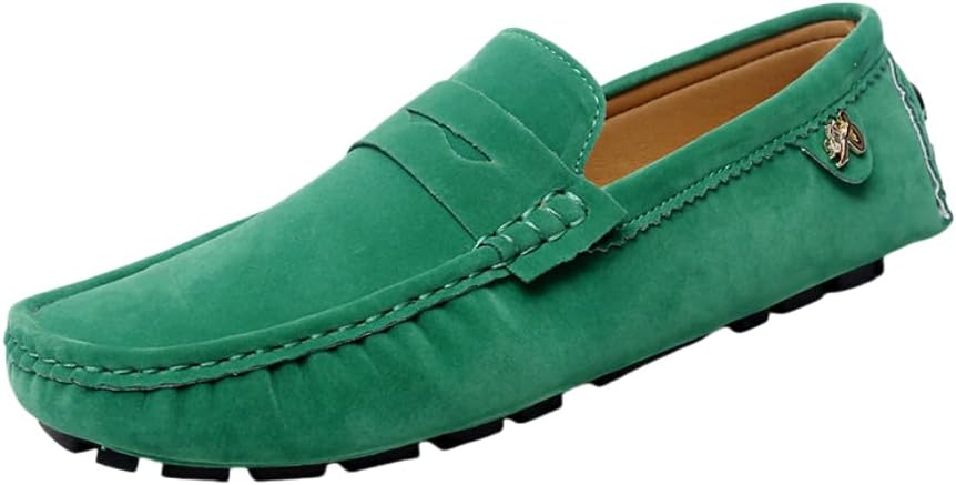 

Мужские мокасины Penny Loafer, водительские туфли, удобные нескользящие слипоны, мужская обувь на все сезоны Hhhchpm, зеленый
