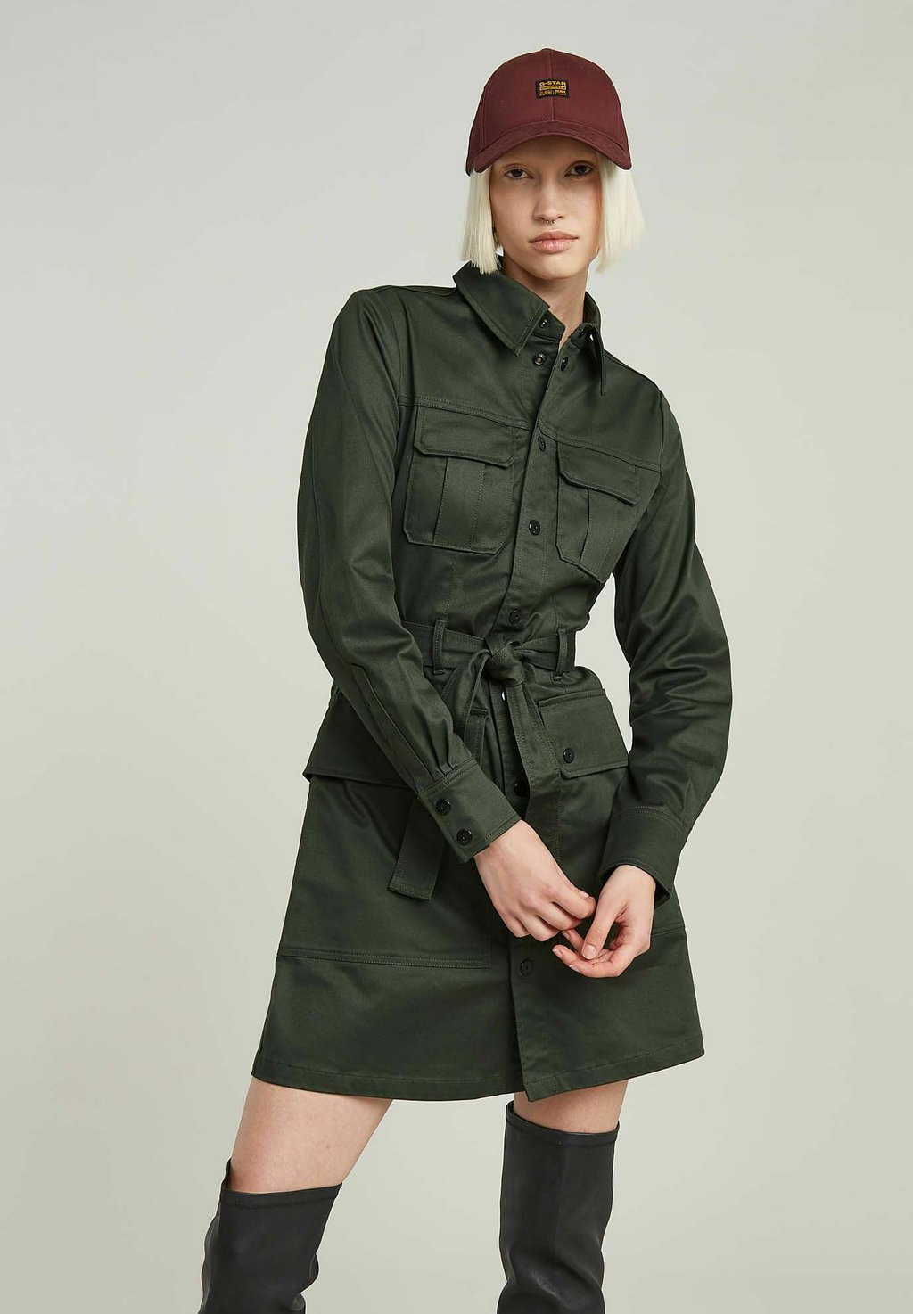 

Платье-рубашка G-STAR, зеленый