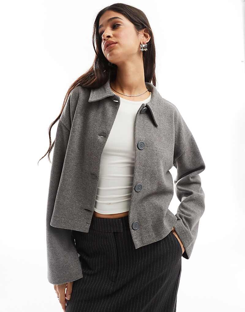 

ASOS DESIGN – Очень мягкий кардиган свободного кроя графитового цвета