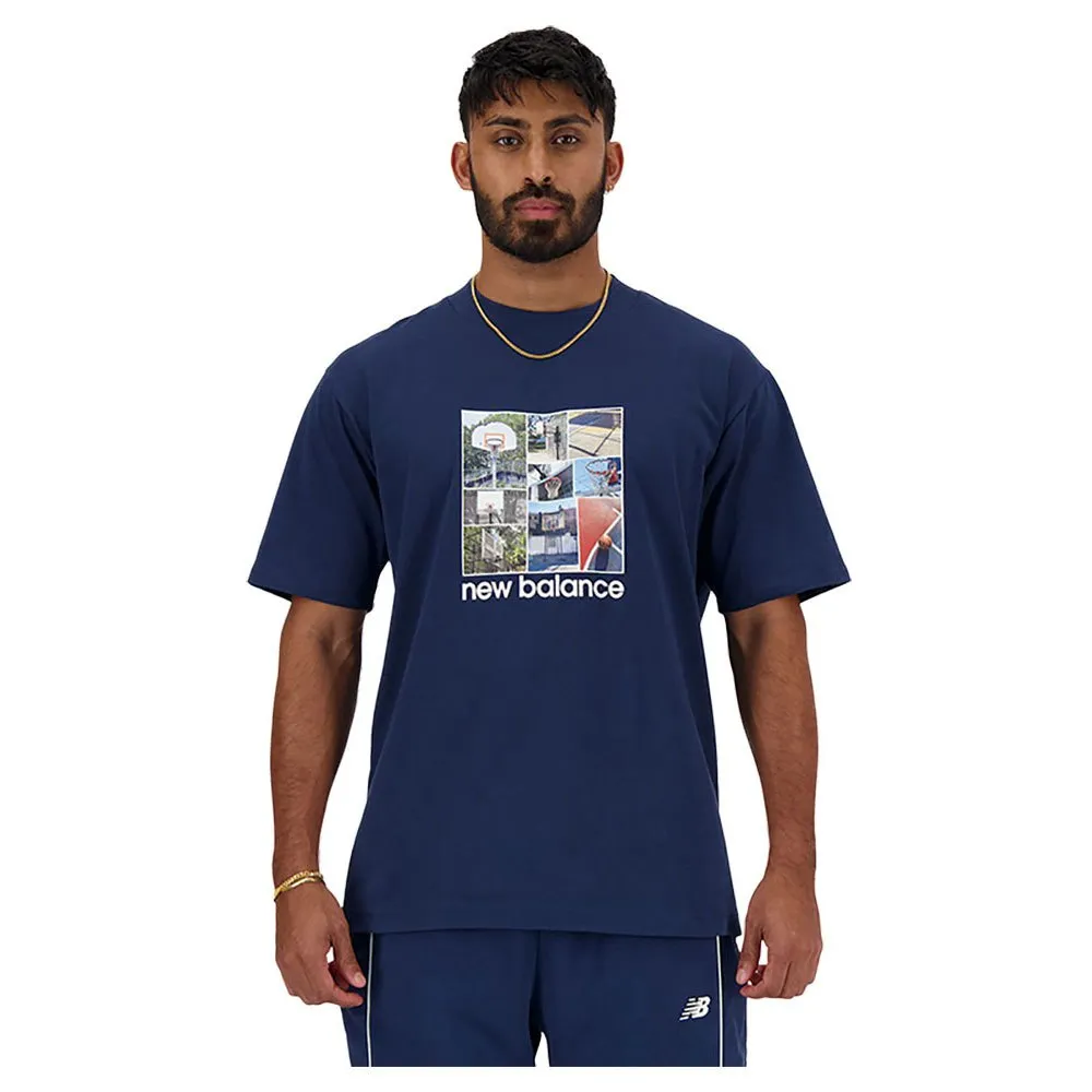 

Футболка New Balance Hoops Graphic, синий