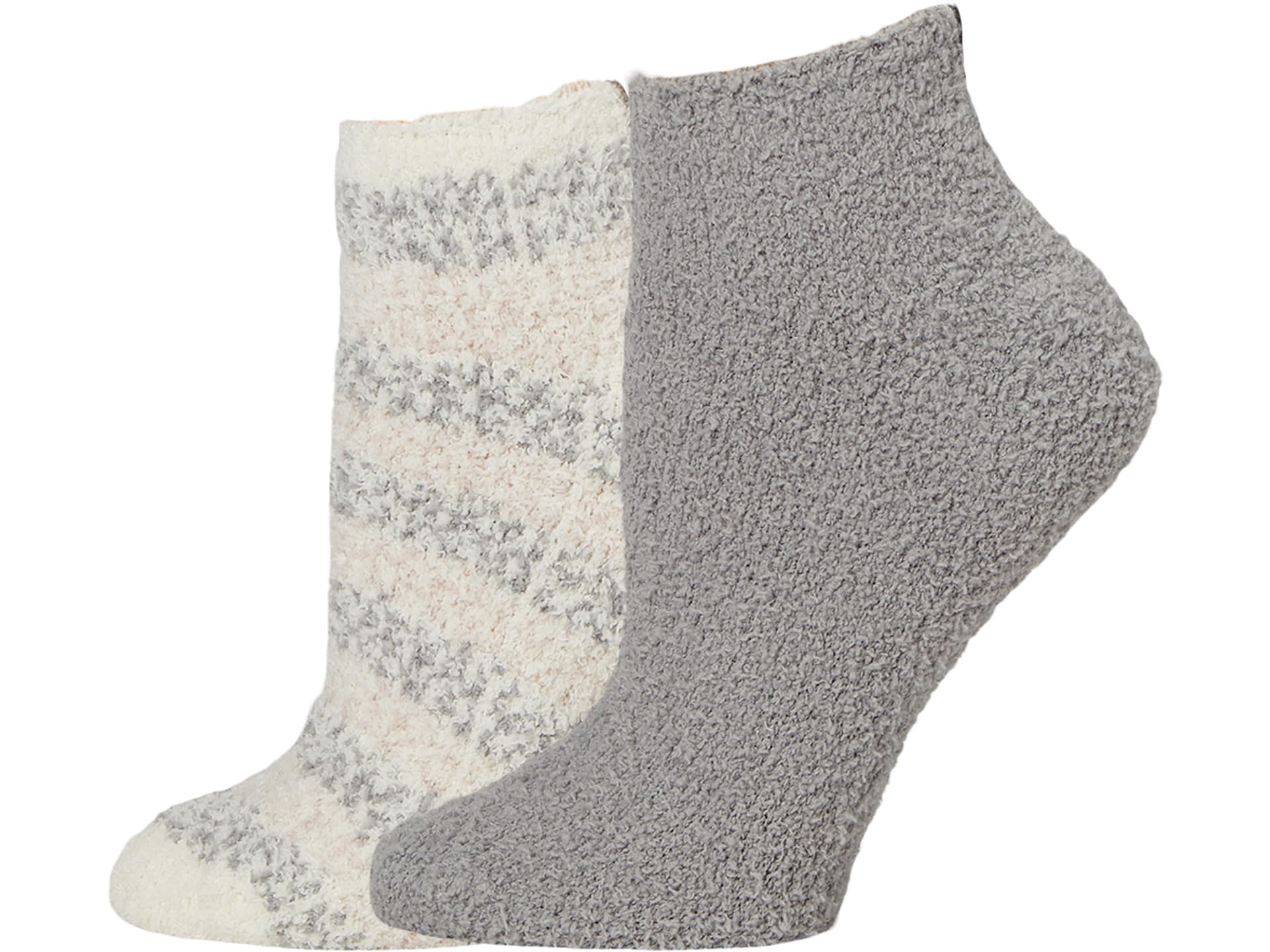 

Носки Barefoot Dreams Cozychic Heathered Stripe Ankle Sock Set, цвет Dove Gray Multi