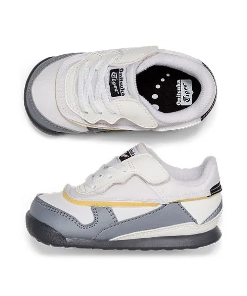Детские кроссовки Onitsuka Tiger ADMIX RUNNER KIDS зелёные с розовым — фото 3