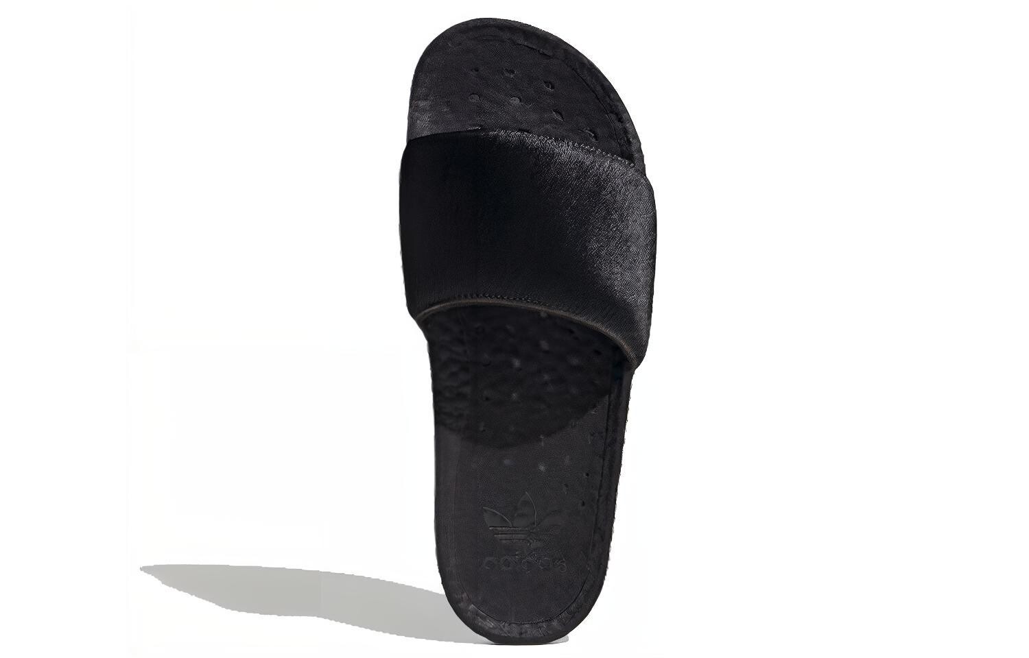 Шлепанцы и сланцы Adidas Originals Adilette Boost Slides 'Triple Black' — фото 4