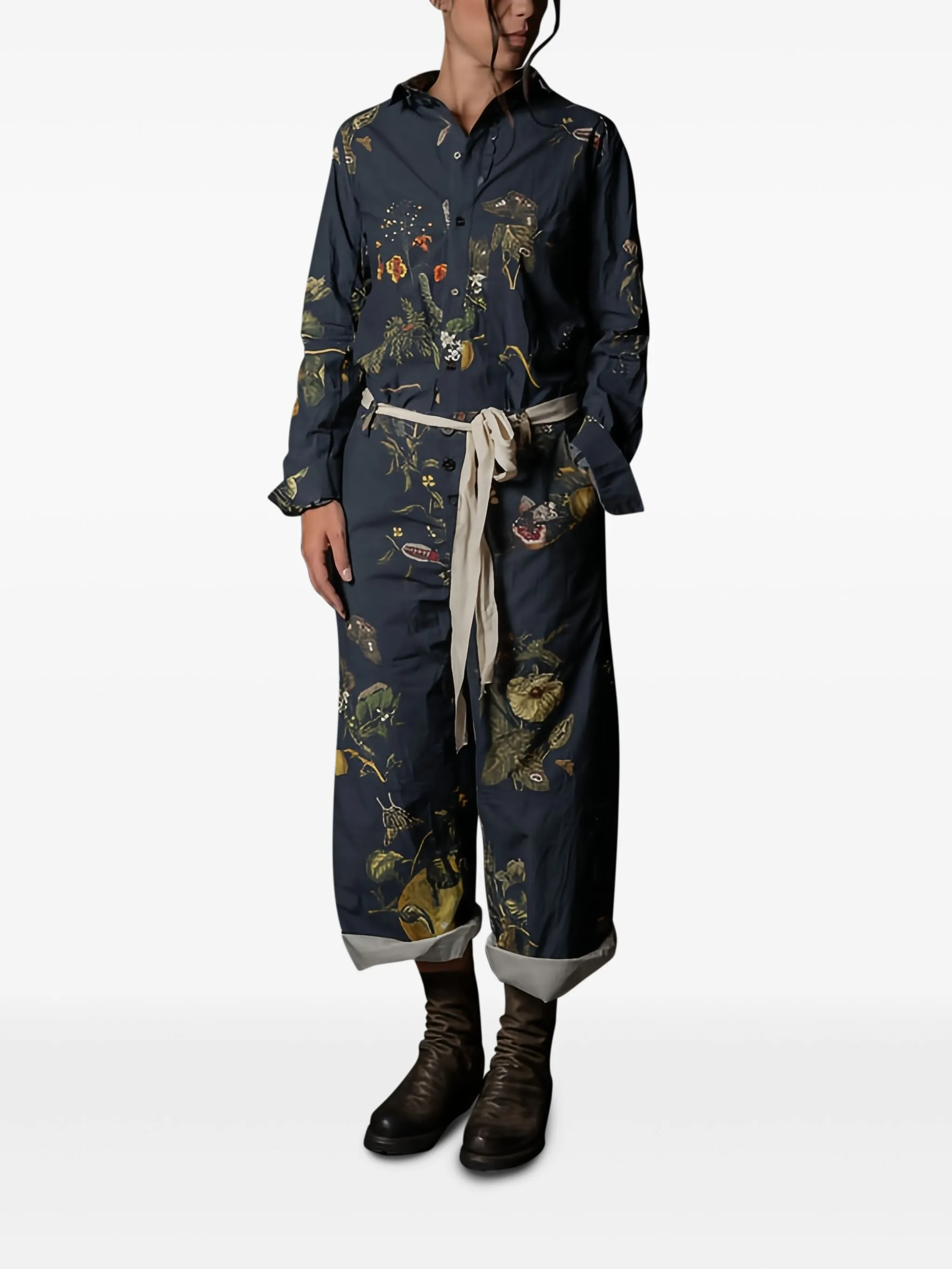 

Рубашка с длинными рукавами и принтом Aleksandr Manamïs, синий