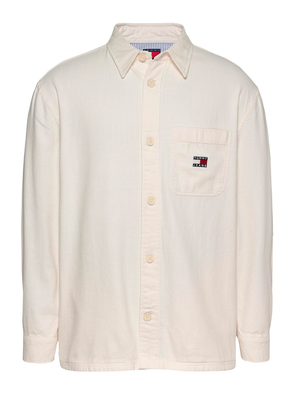 

Tommy Jeans Рубашка на пуговицах Comfort fit из шерсти, белая