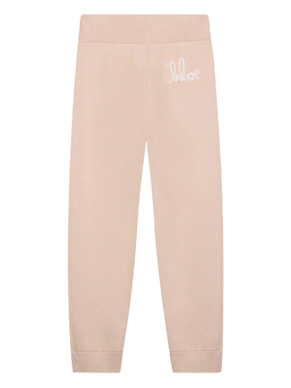 

Спортивные брюки с вышитым логотипом Chloé Kids, нейтральный