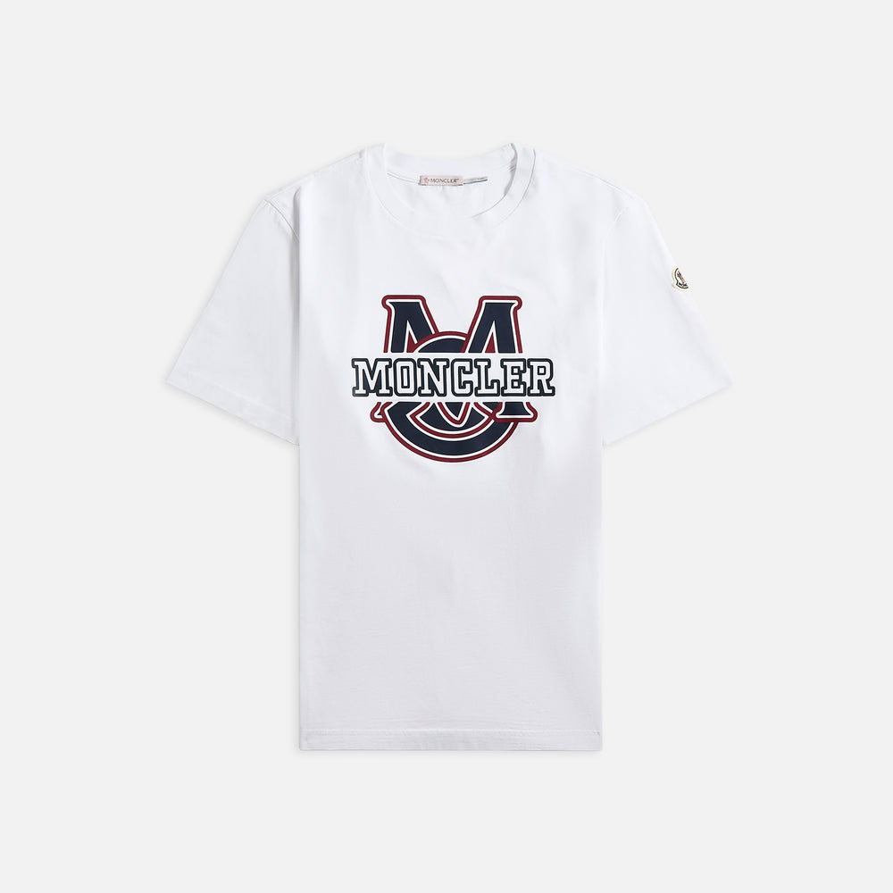 

Футболка Moncler Varsity Logo Motif Tee, белый