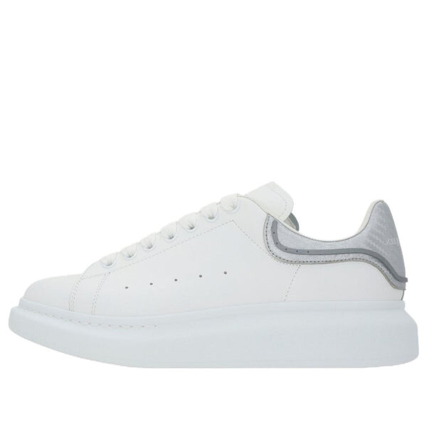 

Кроссовки oversized low-top sneakers 'white silver' Alexander Mcqueen, белый