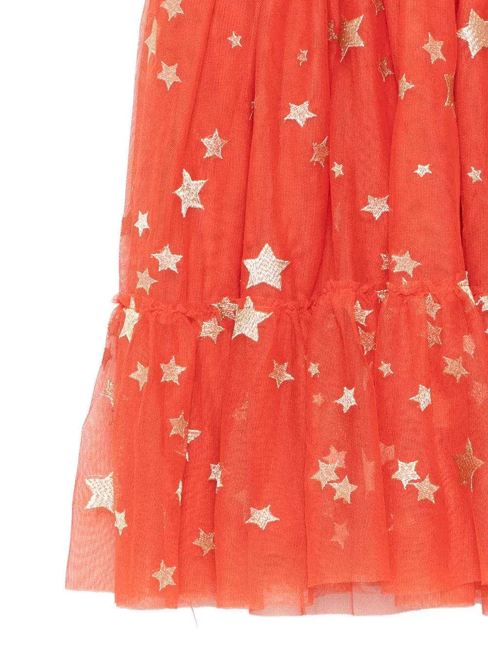 Платье, вышитое звездами Stella Mccartney Kids, красный — фото 3