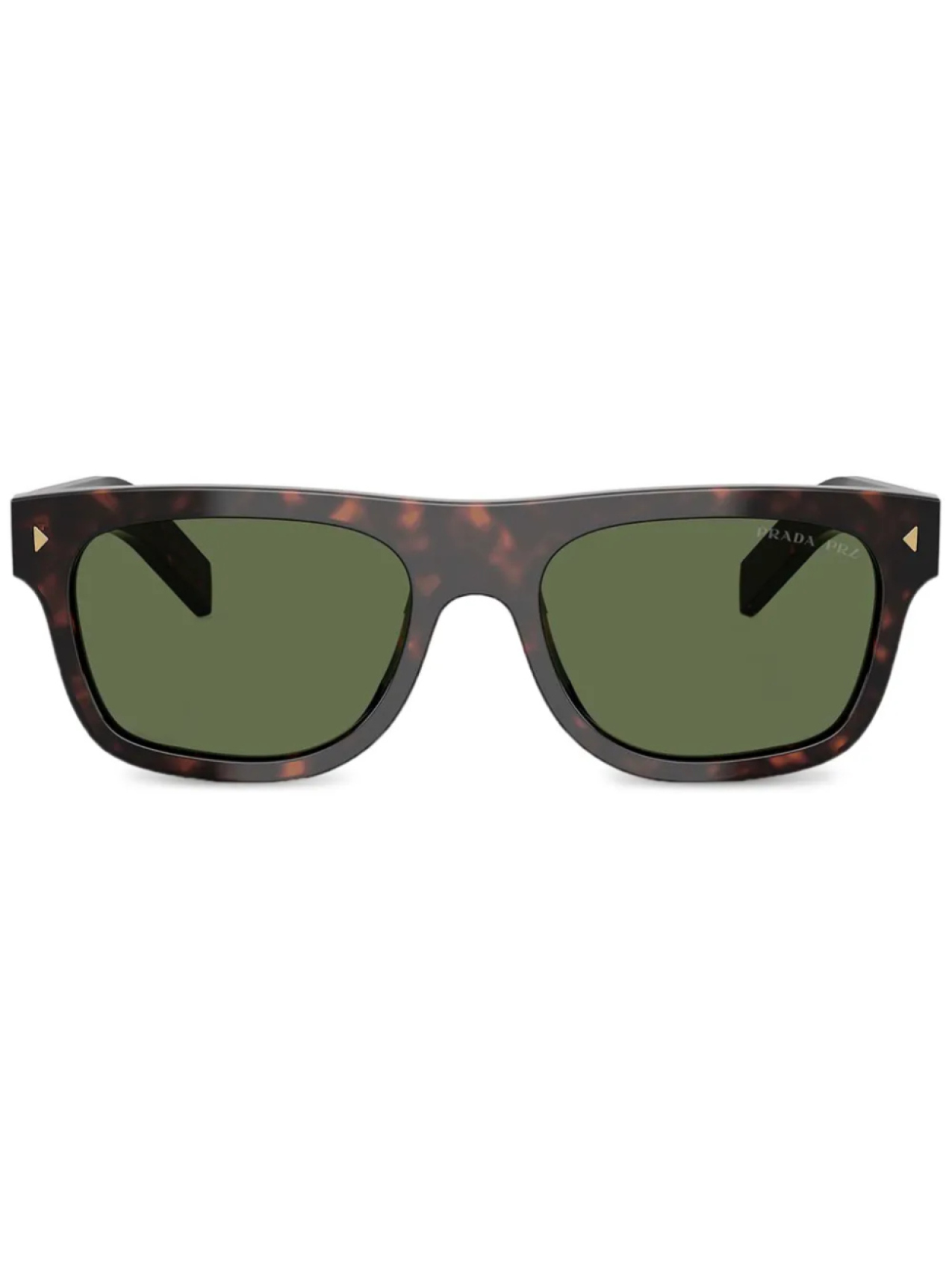 

Prada Eyewear солнцезащитные очки с металлическим декором, коричневый