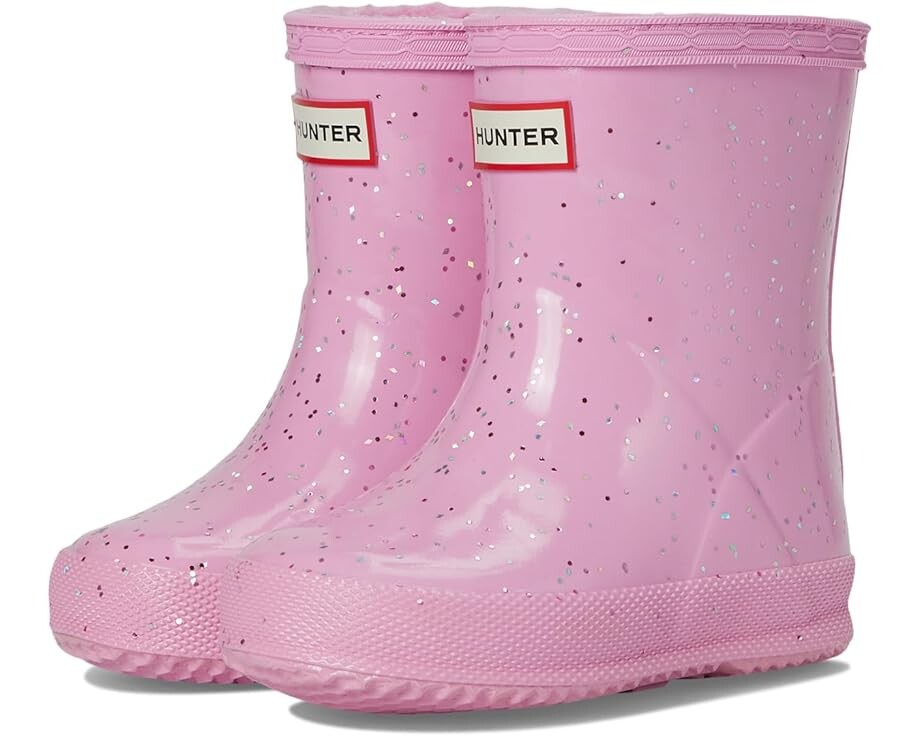 

Ботинки Hunter Kids First Giant Glitter Insulated, розовый