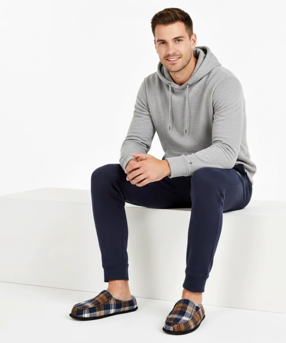 

Мужские тапочки cosyone1997 с эффектом памяти, домашняя обувь для мужчин для внутри и снаружи, нескользящие тапочки-мокасины, размер 8-15, коричневый/темно-синий