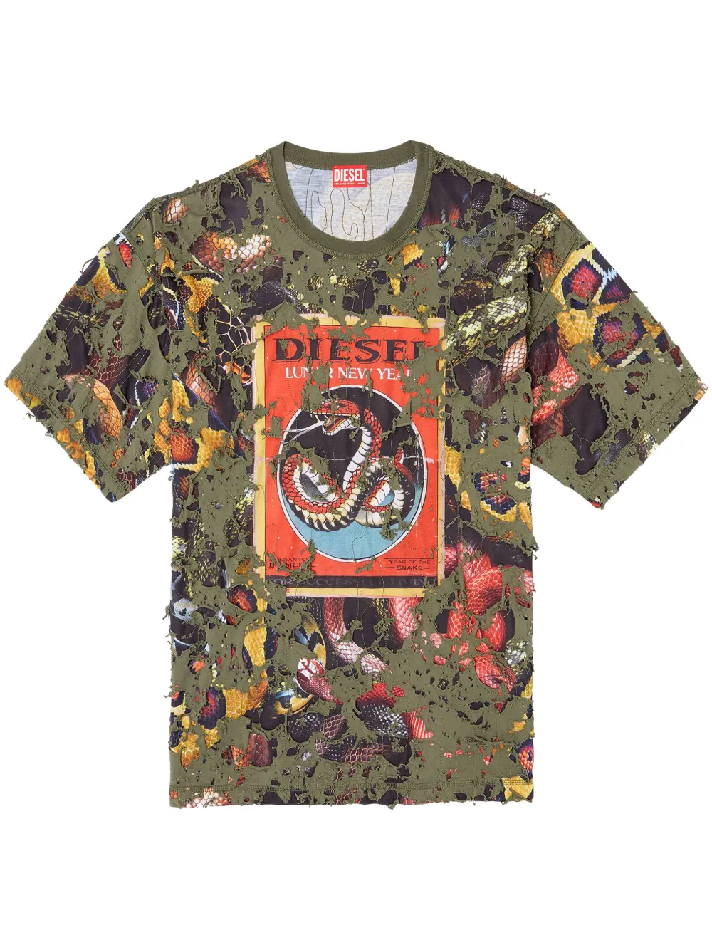 

Футболка New Year of the Snake Capsule DIESEL, зеленый