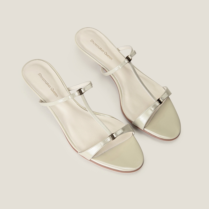SHOEMAKER QUEEN Слипоны женские - телесный серый, цвет Nude Gray — фото 3
