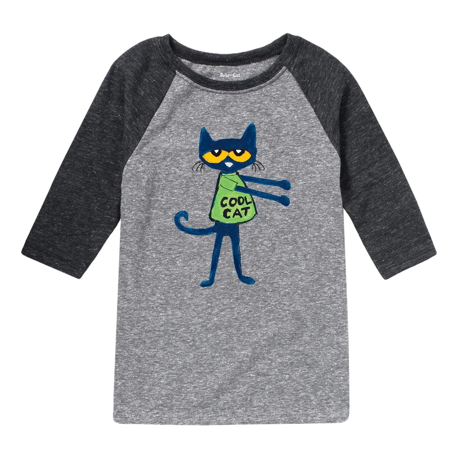 

Футболка с рисунком реглан Pete The Cat для мальчиков 8–20 лет Licensed Character