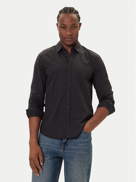 

Рубашка slim fit Canton 1016951 Mustang, черный