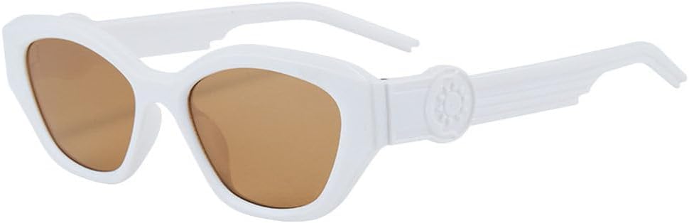 

LVTFCO Популярные модные солнцезащитные очки «кошачий глаз» для женщин, ретро-очки с защитой от УФ-излучения UV400, модные овальные солнцезащитные очки нейтрального оттенка для мужчин, 3