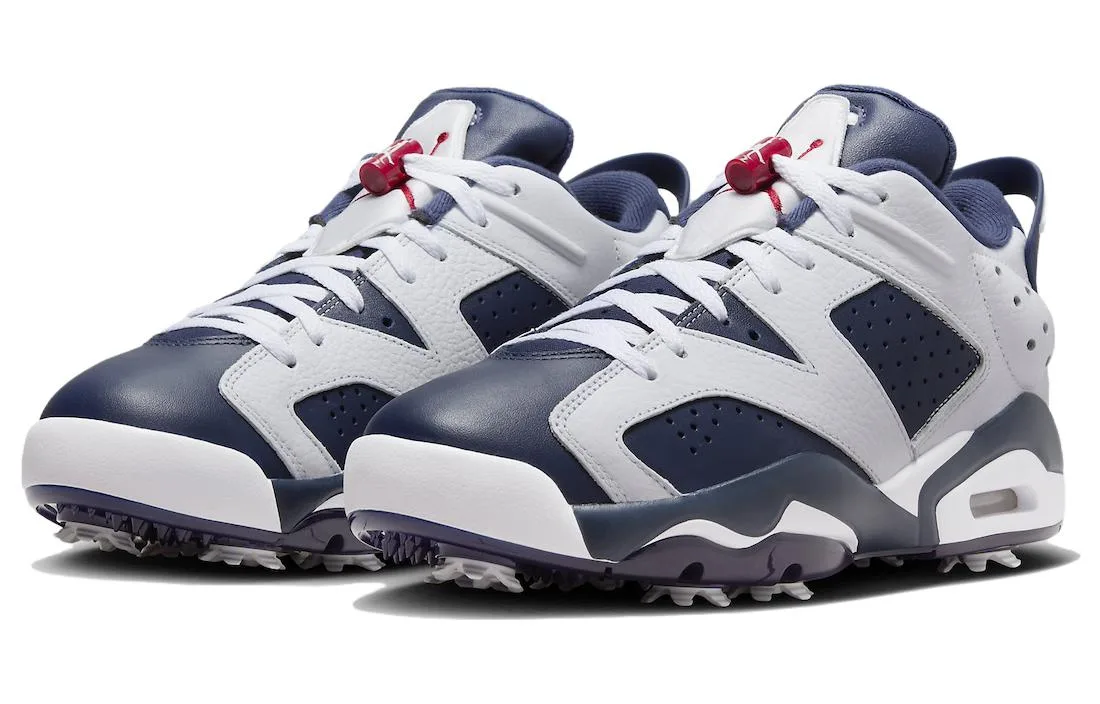 Jordan 6 Low Golf Olympic, синий белый — фото 4