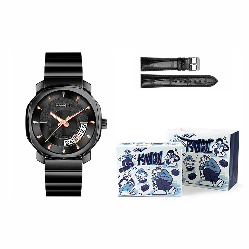 

KANGOL Часы Men's Watch, K951 Obsidian Black[Hip-Hop, Box]