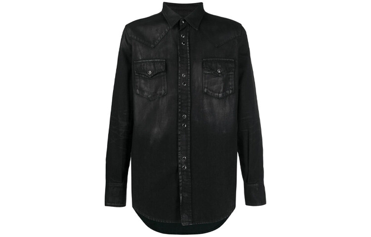 

Рубашка мужская Saint Laurent джинсовая, черный