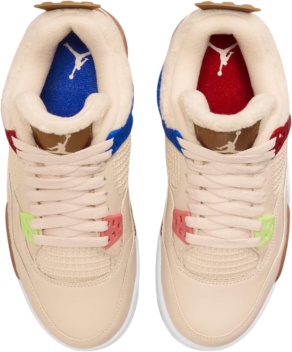 Мужские кроссовки Nike Jordan 4 Retro, размер, белый/красный — фото 4